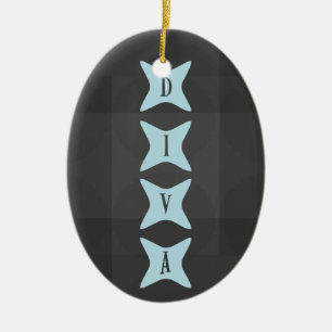 DIVA: Göttlich inspirierte victorious Haltung Keramik Ornament