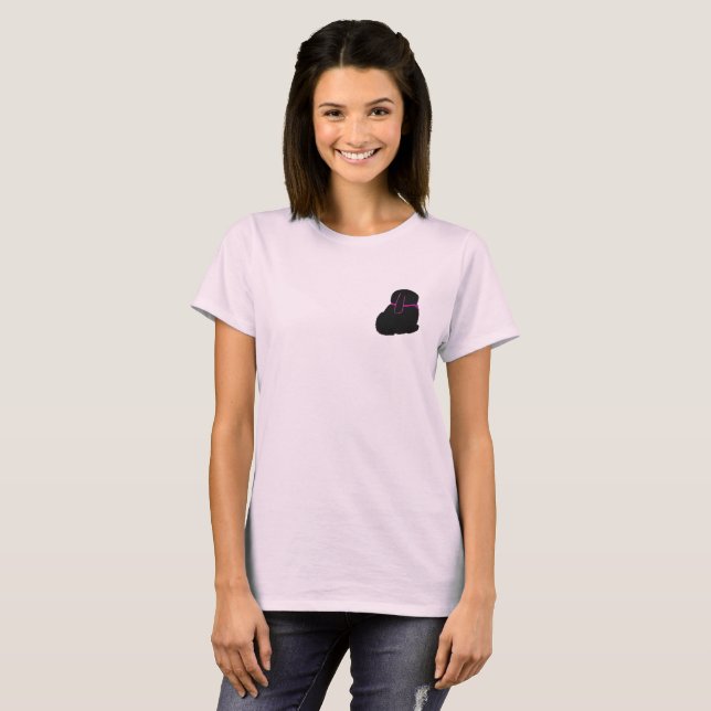 Diva-Häschen mit Glitter T-Shirt (Vorne ganz)
