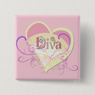 Diva Heart Button