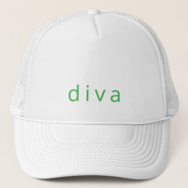 Diva Hut Truckerkappe (Vorderseite)