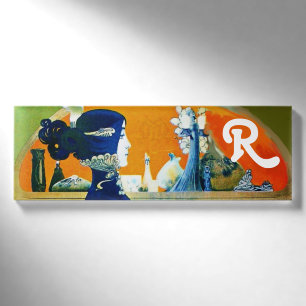 DIVA IN BLAU/HAARSCHÖNHEIT FASHION MONOGRAM NAMENSCHILD