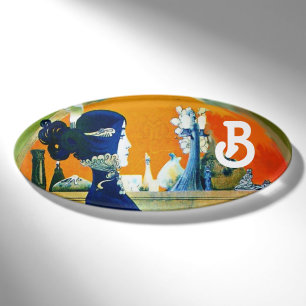 DIVA IN BLAU/HAARSCHÖNHEIT FASHION MONOGRAM NAMENSCHILD