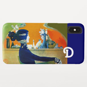 DIVA IN BLAU, SCHÖNHEIT FASHION MONOGRAMM Case-Mate iPhone HÜLLE