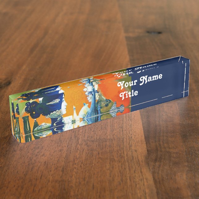 DIVA IN BLAU, SCHÖNHEIT NAMENSPLAKETTE (Seite)