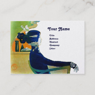 DIVA IN BLUE MONOGRAM Schönheitssalon ,Makeup Art Visitenkarte