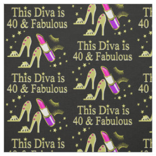 DIVA IST 40 UND FABULOUS GOLD HOCHHEEL DESIGN STOFF