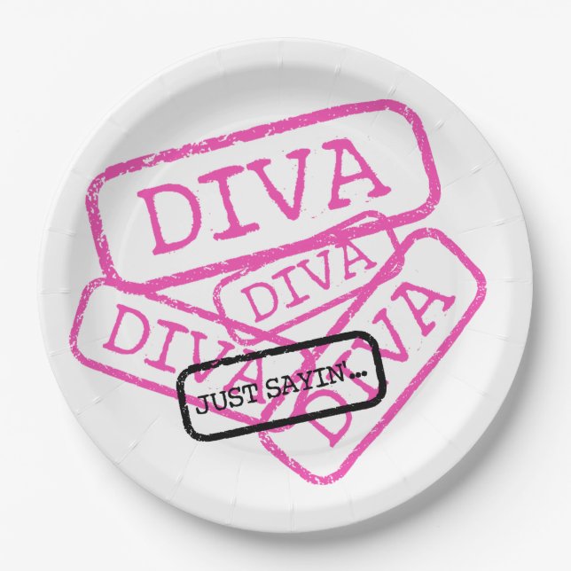 "DIVA - Just Sayin" Party Paper Teller (Vorderseite)
