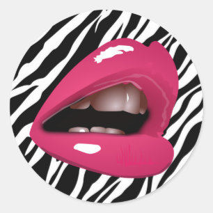 DIVA Lips Collection Runder Aufkleber