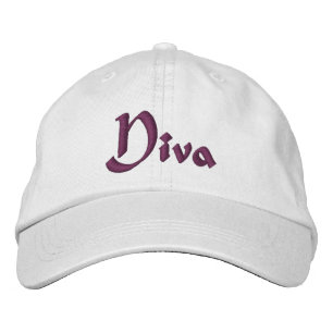 Diva lustig bestickte kappe