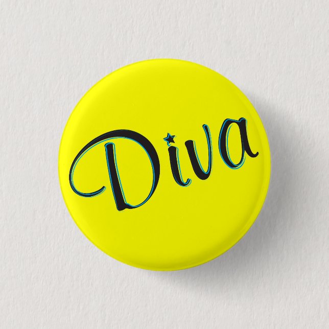 Diva-Miniknopf Button (Vorderseite)
