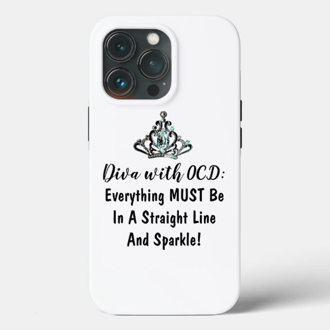 ‚DIVA mit OCD‘ Case-Mate iPhone Hülle (Rückseite)
