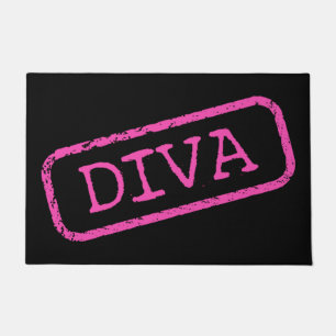‚DIVA mit Stempel und Genehmigung‘ Fußmatte
