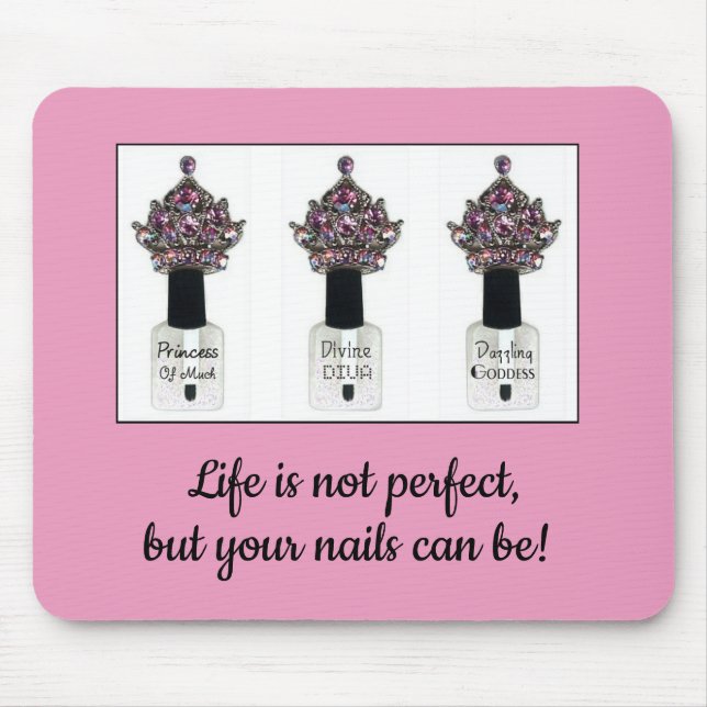 "Diva Nails" Maus-Pad Mousepad (Vorne)