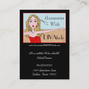 Diva of a Business Card - Chubby Visitenkarte