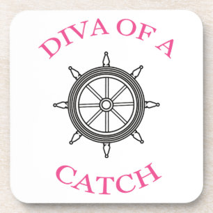"Diva of a Catch" Nautische Untersetzer