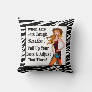 "Diva of a Cowgirl" Kissen