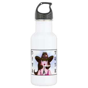 "Diva+of+a Cowgirl" Trinkflasche