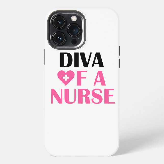 Diva of a Nurse iPhone 13 Pro Max Hülle (Rückseite)