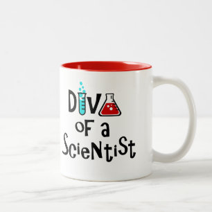"DIVA of a Scientist/It's Alive!" Zweifarbige Tasse