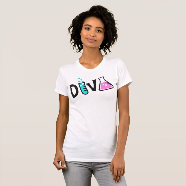 "DIVA of a Scientist" T-Shirt (Vorne ganz)