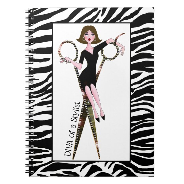 "Diva of a Stylist"-Notebooks Notizblock (Vorderseite)