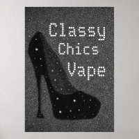 Diva Pompes Classy Chics Vape Premium Poster
