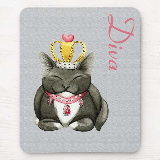 Diva Princess Kitty Mousepad (Vorne)