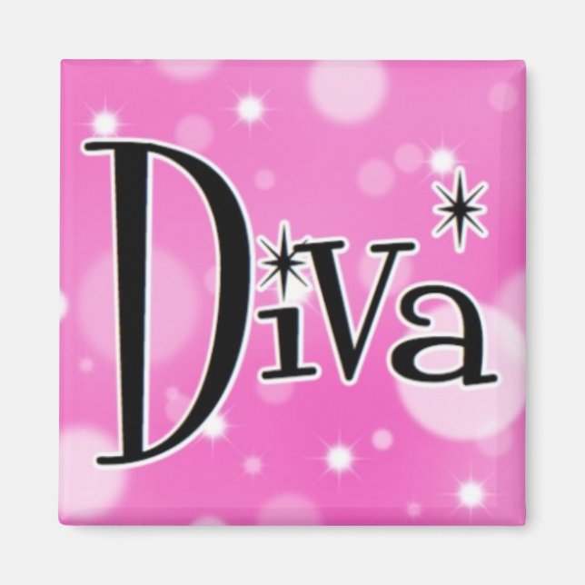 Diva-Quadratmagnet Magnet (Vorne)
