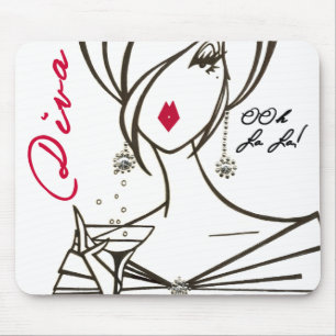 Diva-Regel! mousepad - besonders angefertigt -