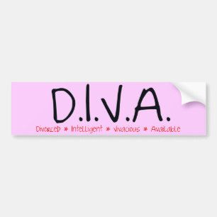 DIVA Scheidungsfrau Autoaufkleber