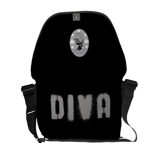 Diva-Tasche (unaufhaltsame Diva-Version) Kuriertasche (Rückseite offen)