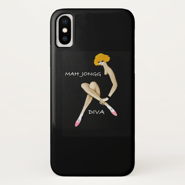 Diva-Telefon-Kasten Milliamperestunde Jongg Case-Mate iPhone Hülle (Rückseite)