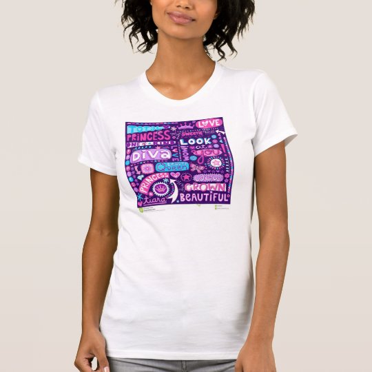 Diva-Wort-Kunst-Prinzessin T-Shirt