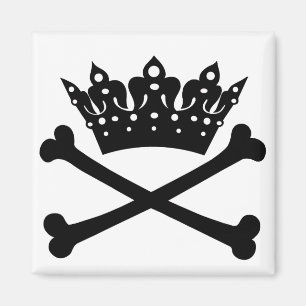 "DIVA zum Knochen!" Cross Bones Magnet