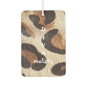 DIVAmalistischer Leopard Print Air Freshener Autolufterfrischer