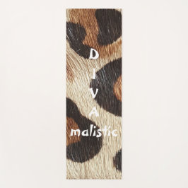 DIVAmalistischer Leopard Print Yoga Mat Yogamatte