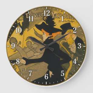 Divan Japonais Große Wanduhr
