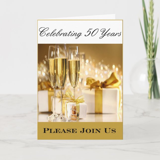 Divas Party Einladung zum 50. Jubiläum (Vorderseite)