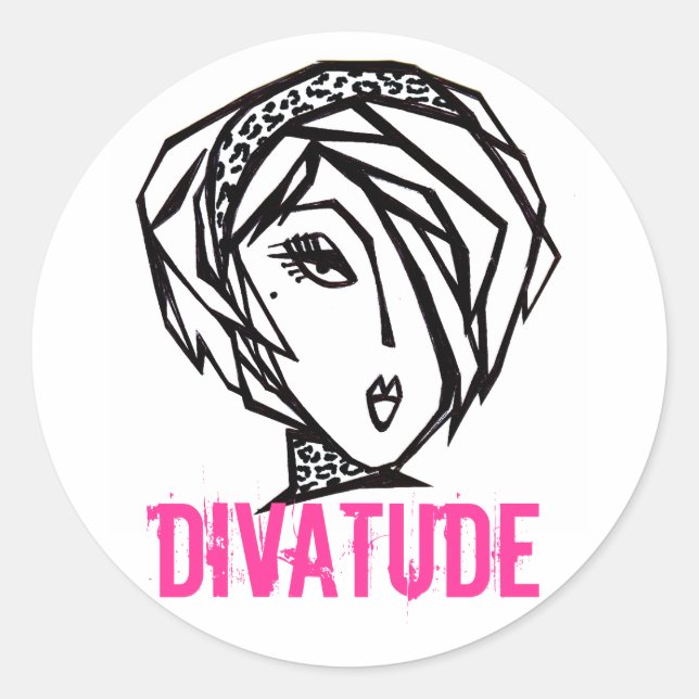 DIVATUDE Aufkleber (Vorderseite)