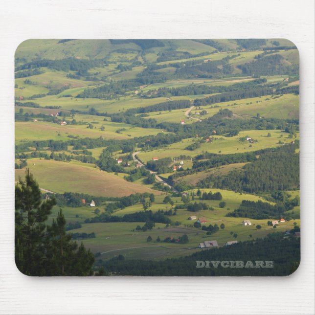 Divcibare grüne Felder mousepad (Vorne)