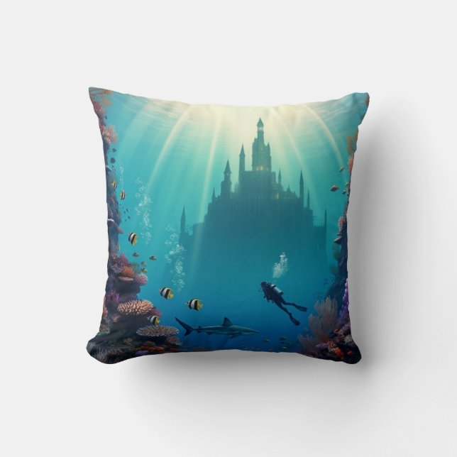 Dive a secret reef kissen (Vorderseite)