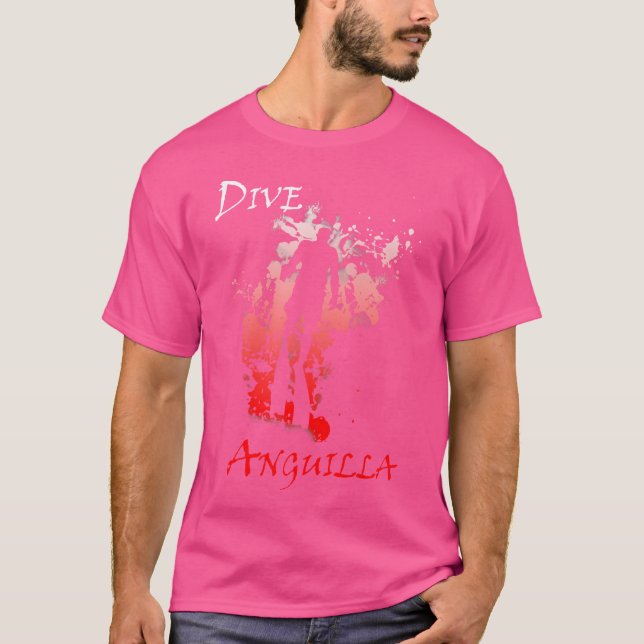 Dive Anguilla West Indies Vacation Diving T-Shirt (Vorderseite)