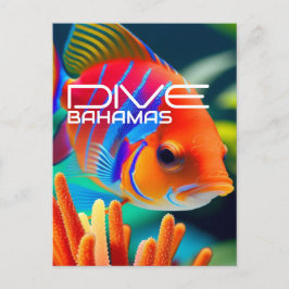 Dive Bahamas Orange - Planer Postkarte