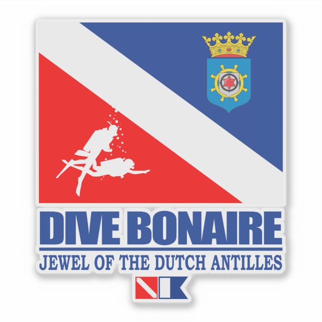 Dive Bonaire Aufkleber (Vorderseite)