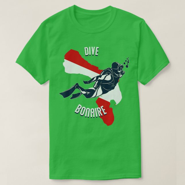 Dive Bonaire Caribbean Island Scuba Diving Bonaire T-Shirt (Design vorne)