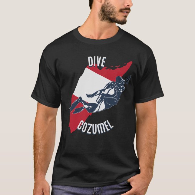 Dive Cozumel Caribbean Island Scuba Diving Cozumel T-Shirt (Vorderseite)