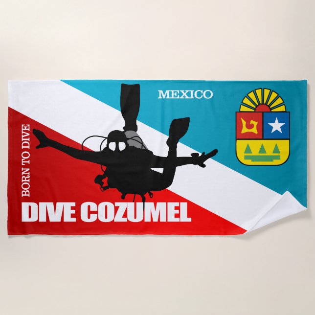 Dive Cozumel DF2 Strandtuch (Vorderseite)