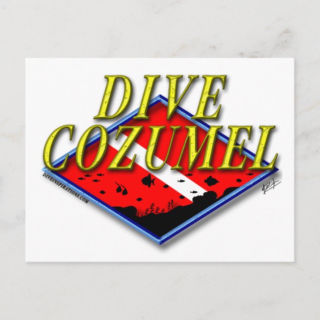 Dive Cozumel Postcard Postkarte (Vorderseite)