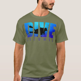 DIVE COZUMEL Scuba Diver Reef Diving Snorkeling T-Shirt