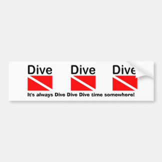 DIVE DIVE DIVE DIVE - Bumper Sticker
